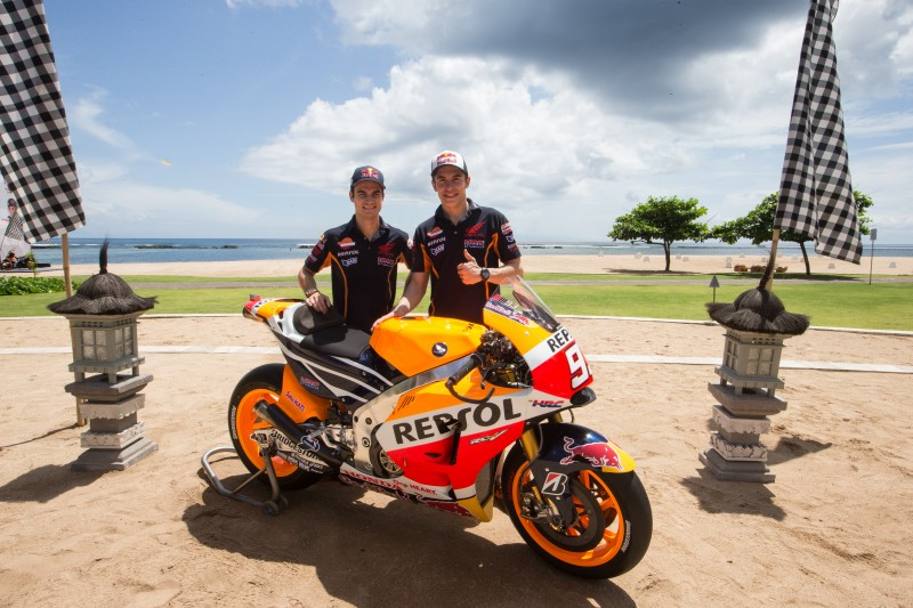 La nuova Honda Hrc per il Mondiale MotoGP 2015 con Pedrosa e Marquez